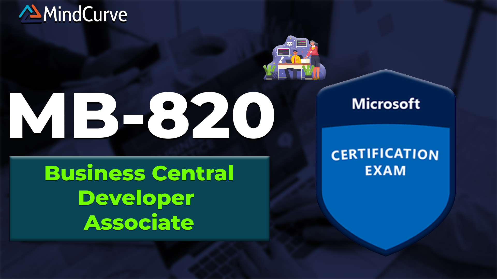 MB-820 practice test for Dynamics 365 Business Central Developer certification covering AL language, extensions, and integration