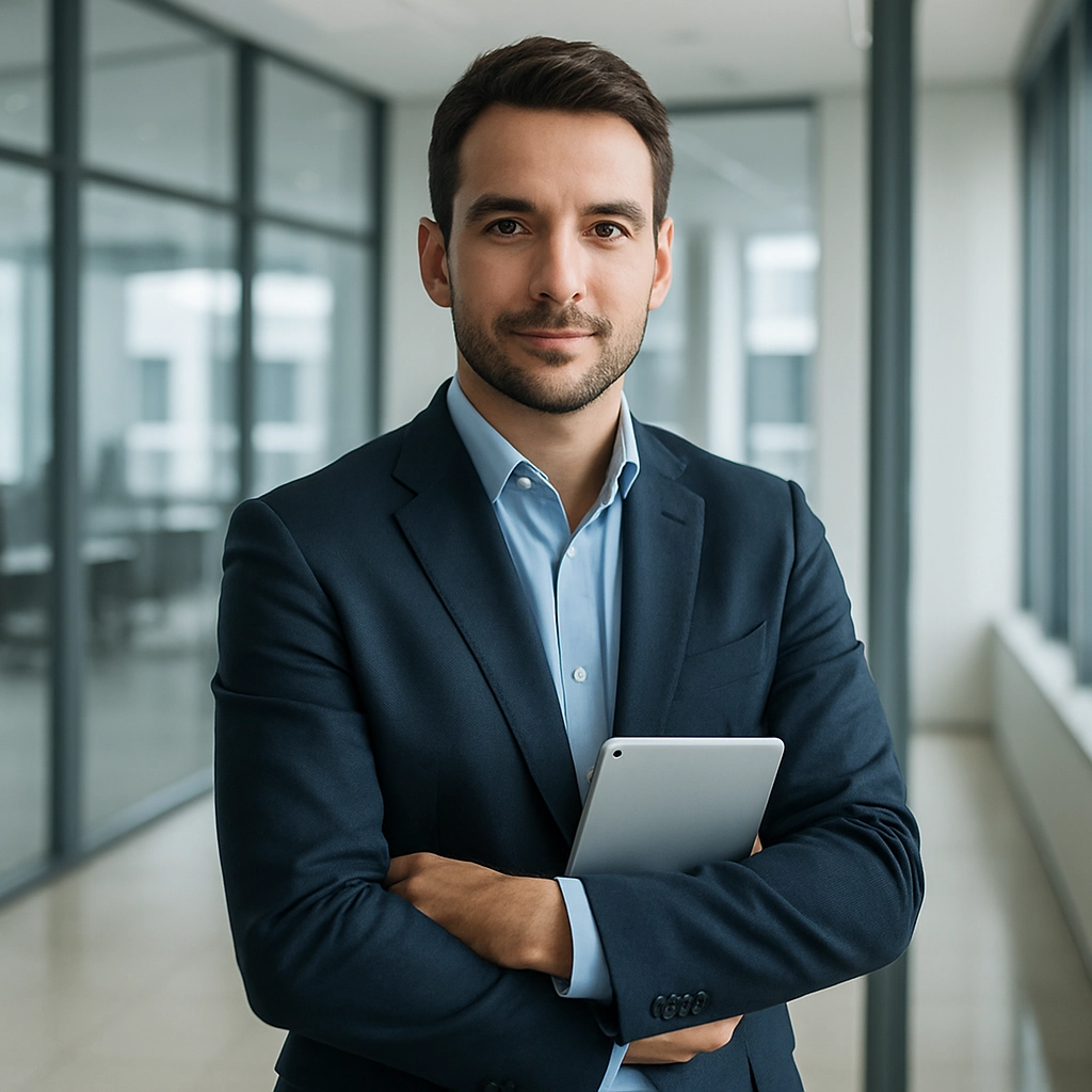 Consultant working with Business Central